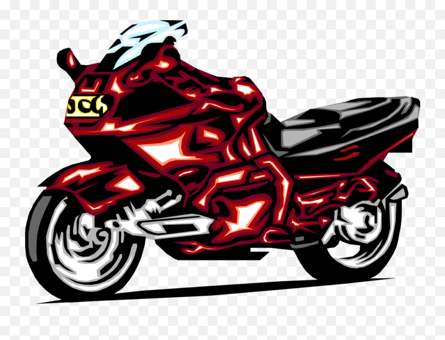 Vector Illustration Of Motorcycle Or Motorbike Motor - Motorycle Clipart Png,Icon Hayabusa Helmet