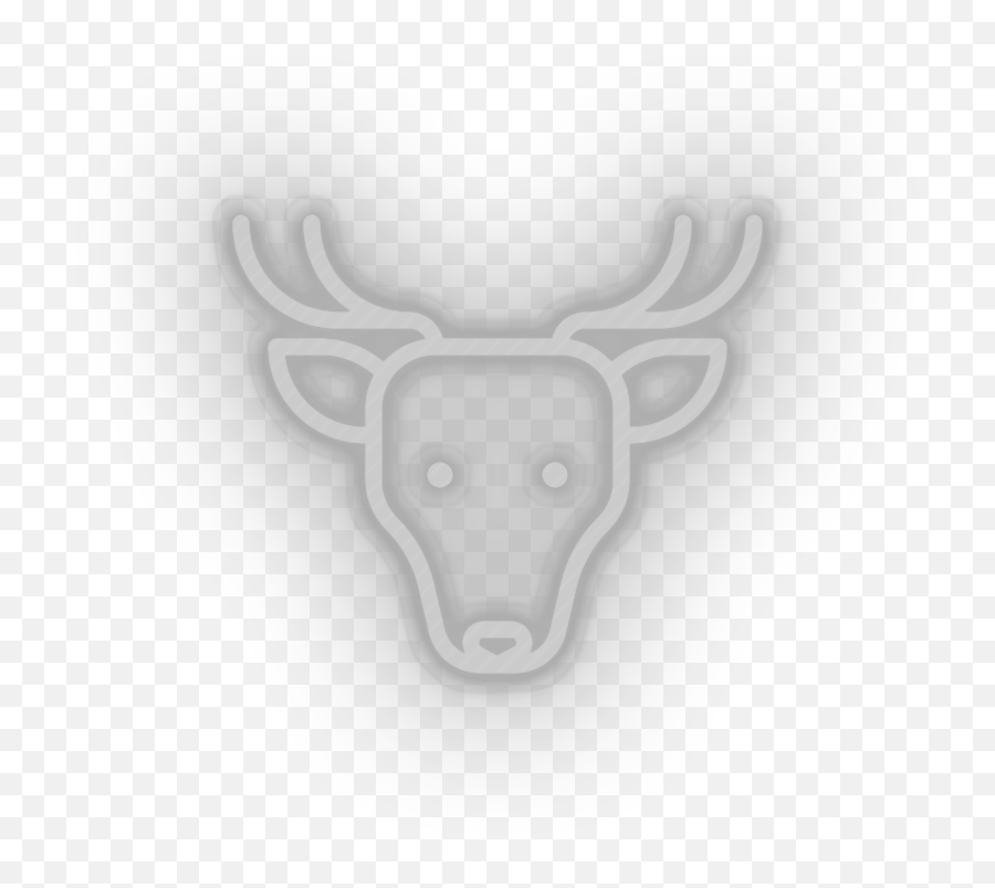 1 Deer Neon Sign - Animals Led Neon Decor U2013 Neon Factory Bovinae Png,Abercrombie Moose Icon