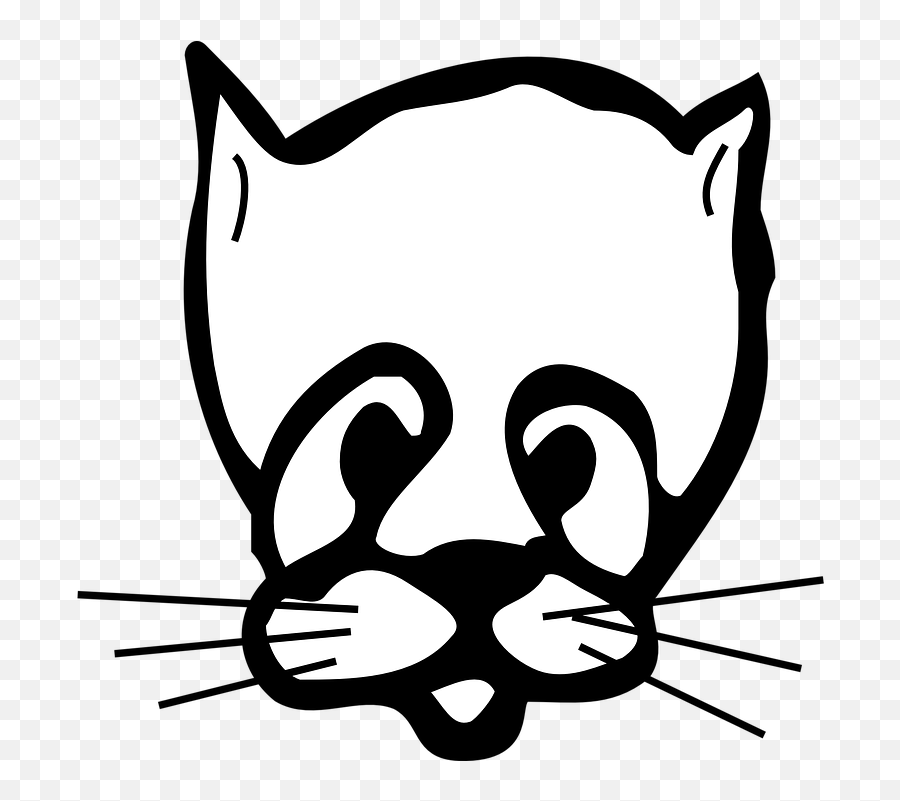 Cat Face Sad - Clip Art Png,Sad Cat Png