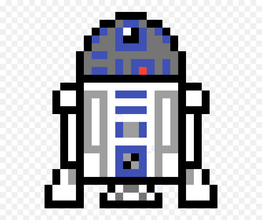 R2d2 - Minecraft Pixel Art Star Wars Png,R2d2 Png