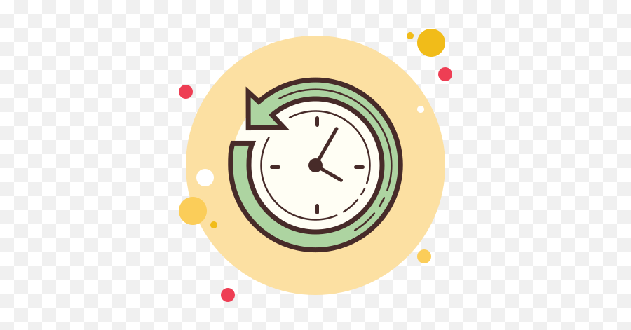 Time Machine Icon In Circle Bubbles Style - Spotify Icon Aesthetic Bubble Png,Timekeeping Icon