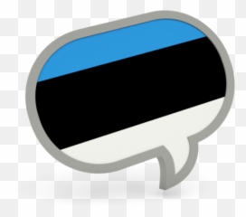 Speech Bubble Icon Illustration Of Flag Estonia - Language png