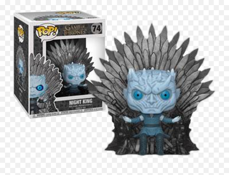 Game Of Thrones - Night King On Iron Throne Deluxe Pop Pop Figures Game Of Thrones Png,Game Of Thrones Dragon Png