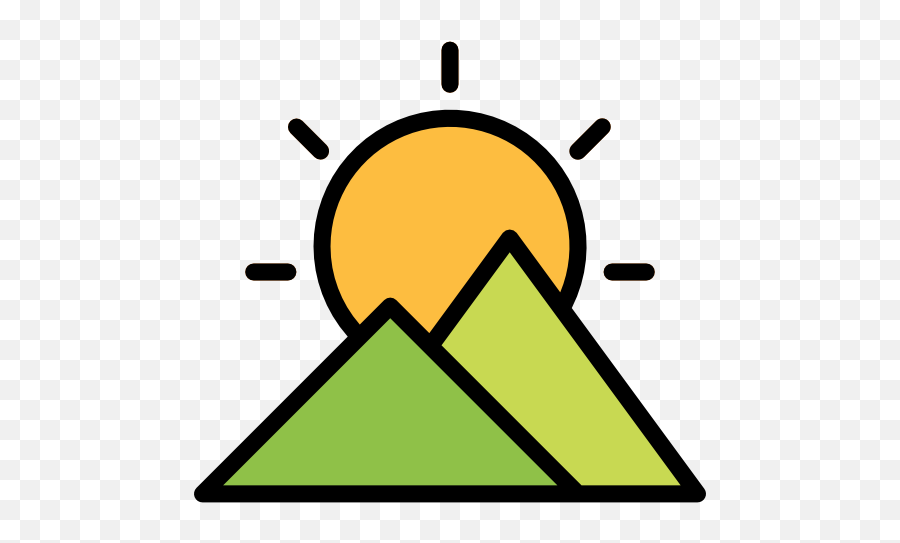 Free Icon Mountain - Sun Icon Svg Free Png,Horizon Icon