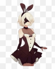 Telegram Sticker From Nier Pack - Bunny Waifu Anime png