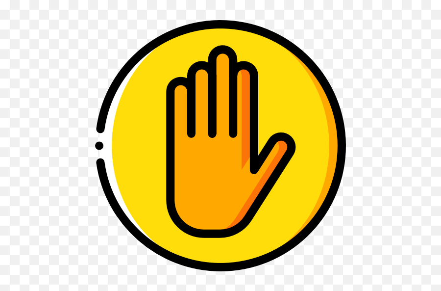 Stop - Free Gestures Icons Stop Hand Cartoon Png,Stop Hand Icon