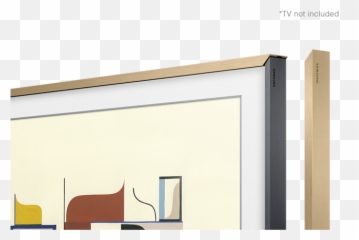 Customisable Beige Wood Bezel For The Frame 55 Tv - Samsung The Frame Beige Bezel Png,Tv Frame Png