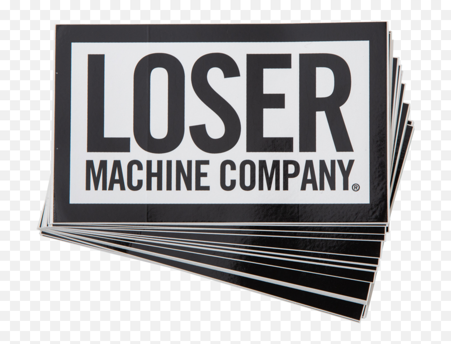 Loser Machine Large Box Logo Sticker 25 Pack - Winnequah Park Png,Loser Png