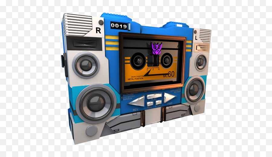 Transformers Soundwave Tape Side Icon - Soundwave Boombox Png,Soundwave Png