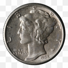 Mercury Dime History Png