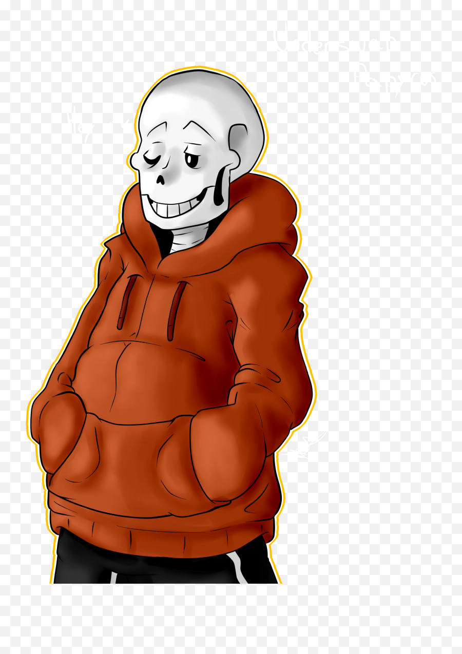 Download Hd Underswap Papy In Png By - Underswap Papyrus Drawing,Papyrus Png