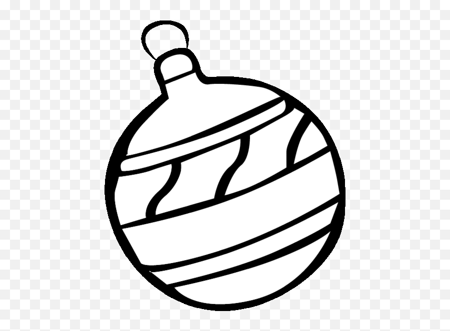 Printable Christmas Light Bulb Coloring Page - Christmas Png Black And White Clipart,Christmas Bulb Png