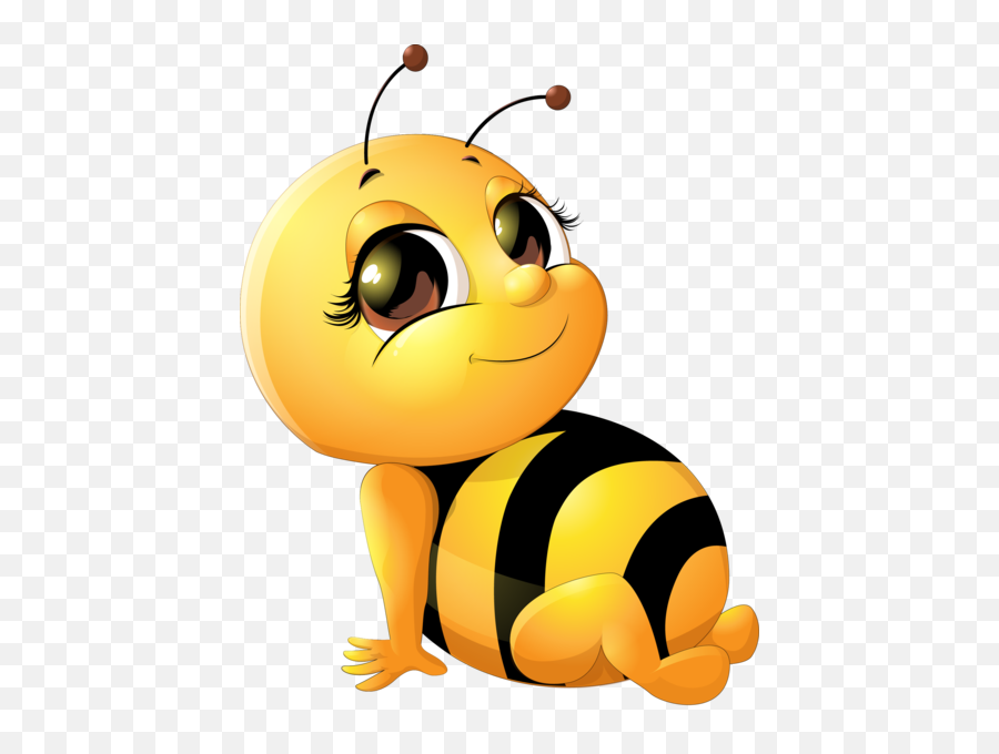 Download Hd Bees Clipart Animated - Cute Bee Clipart Png,Bees Png