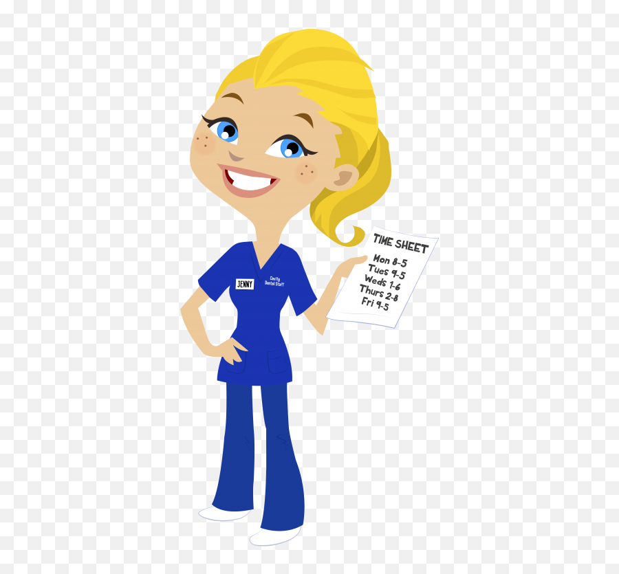 Dental Nurse Clipart - Nurse In Scrubs Clipart Png,Nurse Clipart Png