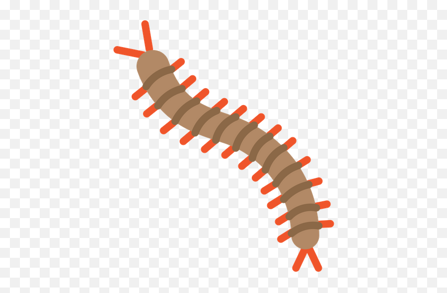 Centipede Icon Of Flat Style - Millipedes Png,Centipede Png