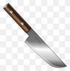 Kitchen Knife - Hunting Knife Png,Knife Emoji Png
