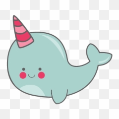Narwhal Svg Background Transparent - Narwhal Silhouette Png,Narwhal Png