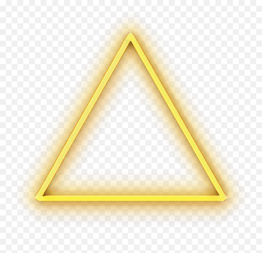 Neon - Gold Triangle Transparent Background Png,Gold Sticker Png