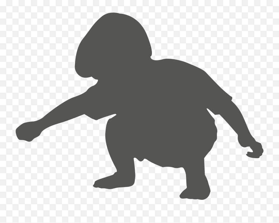 Animal Silhouettes Child Squat Drawing - Child Crouching Silhouette Png,Child Silhouette Png