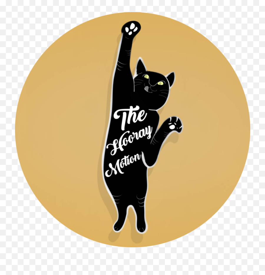 Download Hd The Hooray Cat - Silhouette Transparent Png Black Cat,Cat Silhouette Png