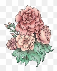 Download Tattoo Design Based - Carnation Flower Meaning png