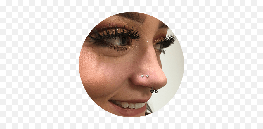 Piercings - Eyelash Extensions Png,Nose Piercing Png