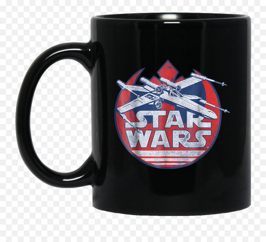 Star Wars X - Wing Rebel Symbol Vintage Graphic Black Mug U2013 Tocoti Good At Making Extremely Hot Girls Cum Png,Rebel Star Wars Logo