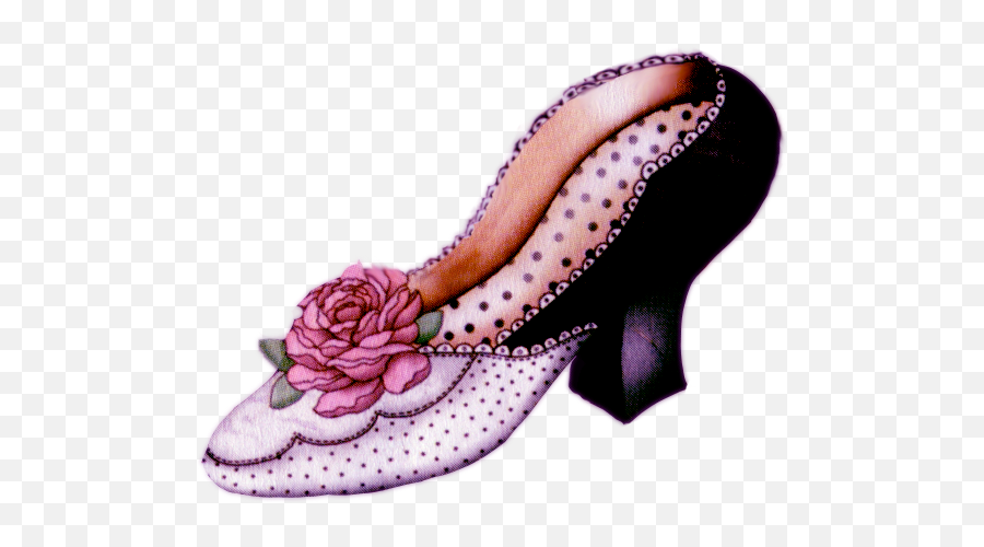 Vintage Shoes Clipart - Old Fashioned Shoe Clip Art Full Vintage Tacon Png,Shoe Clipart Png
