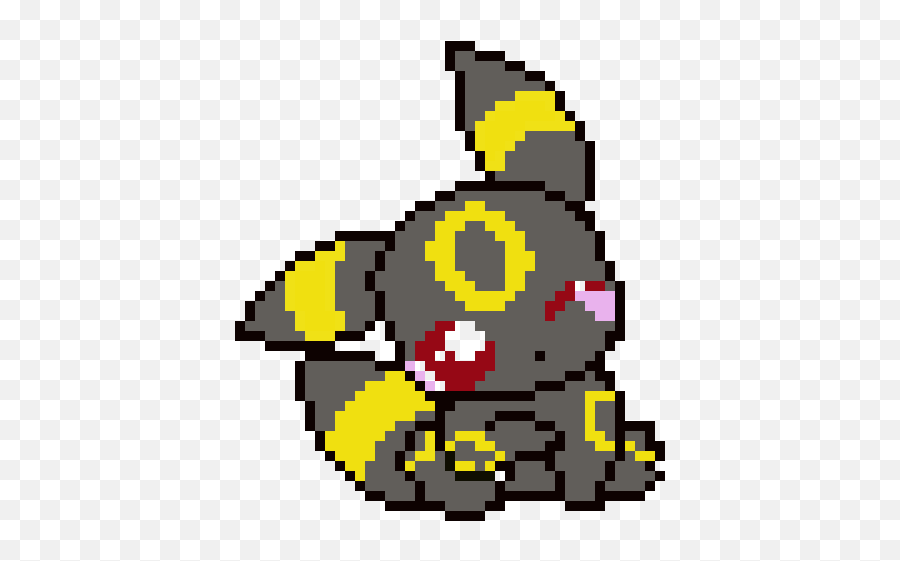 Cute Umbreon Pixel Art Maker - Pixel Art Minecraft Umbreon Png,Umbreon Png