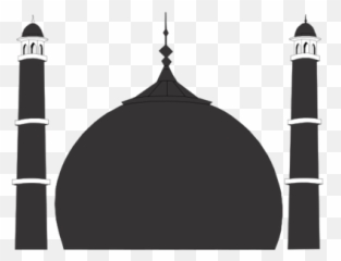 Taj Mahal Mosque Masjid Alkaram Black - Eid Questions For Kids Png,Taj Mahal Png