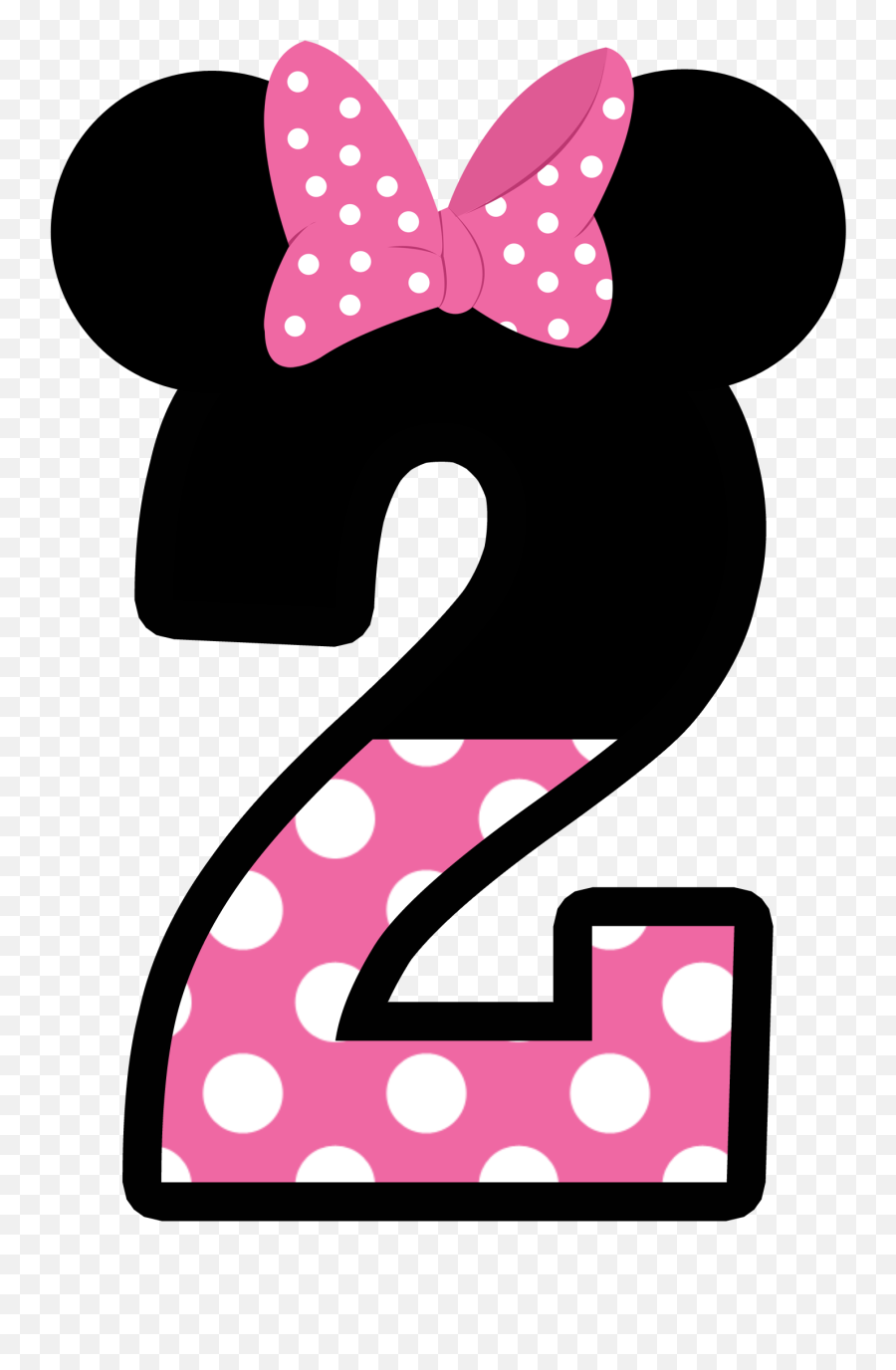 Minnie Mouse - Minnie Mouse Number 3 Png,Minnie Mouse Pink Png