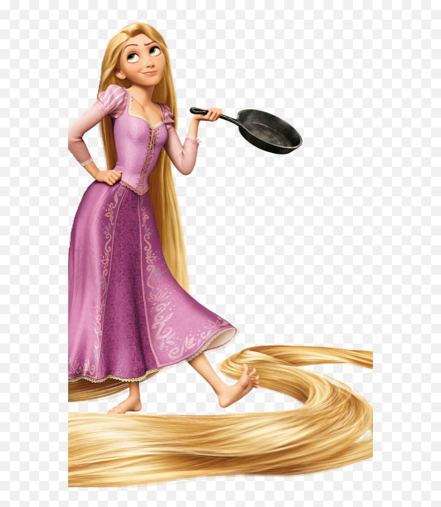 Tangled Frying Pan - Rapunzel With Frying Pan Png,Rapunzel Transparent Background