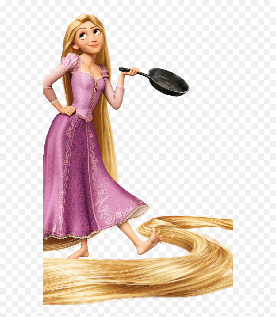 Tangled Frying Pan - Rapunzel With Frying Pan Png,Rapunzel Transparent ...