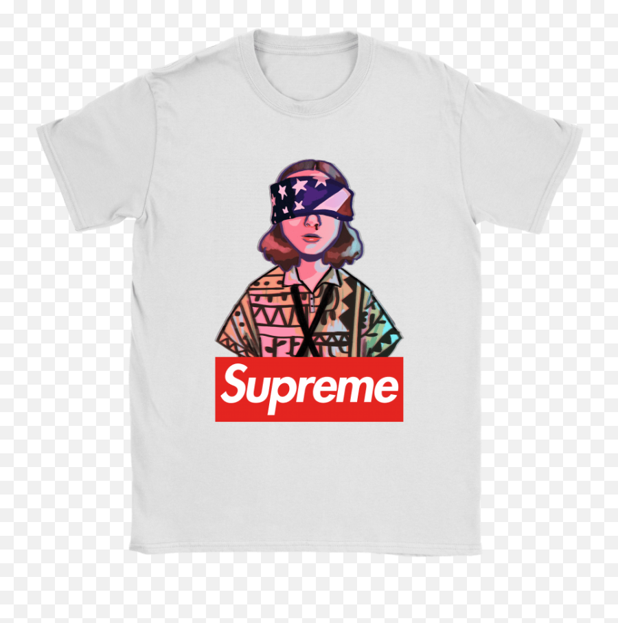 Stranger Things Supreme Eleven Blindfold Shirts - Stranger Things Shirts Supreme Png,Blindfold Png