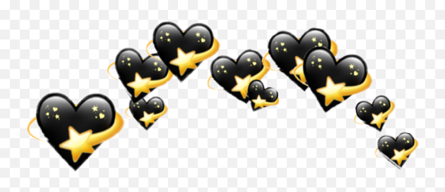 Black Wallpaper With Heart Emoji - Black Heart Emoji Crown Transparent Png,Black Heart Emoji Png