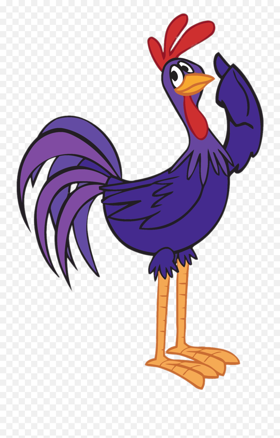 Rooster Tororo Wing Up Transparent Png - Lottie Dottie Chicken Purple Rooster,Rooster Png