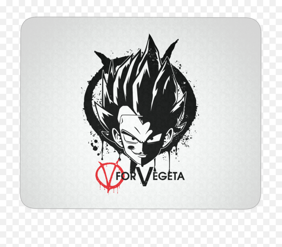 Super Saiyan Vegeta V Vendetta Mouse Pad - Tl00542mp V For Vendetta Symbol Png,V For Vendetta Logo