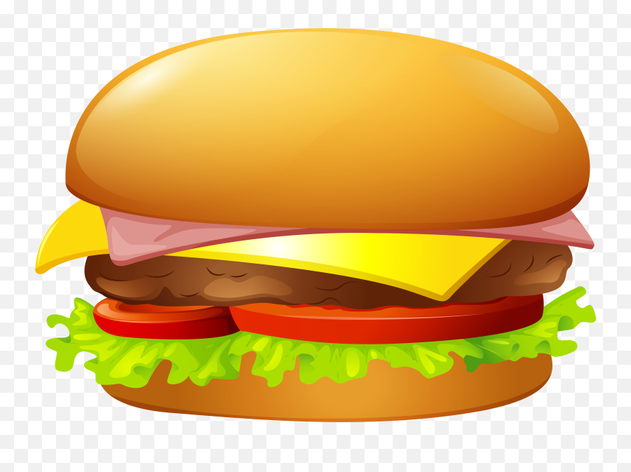 Library Of Hamburger Graphic Black And White - Burger Clipart Transparent Background Png,Hamburgers Png
