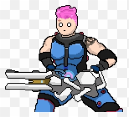 Pixilart - Zarya By Anonymous Fictional Character Png,Zarya Transparent