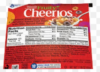 San Diego Unified District Menus - Cereal Cinnamon Nutrition Facts png
