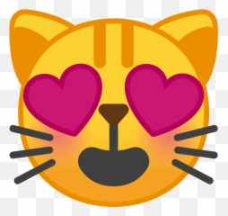 Smiling Cat Face With Heart Eyes Icon Noto Emoji Smileys - Heart Eyes Cat png