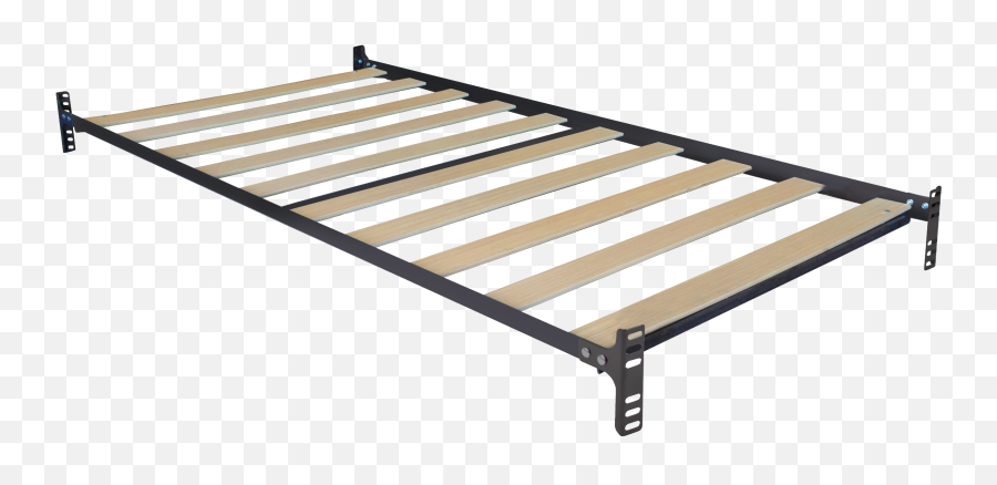 Metal Daybed Link Spring With Wood Slat System - Solid Png,Metal Spring Png