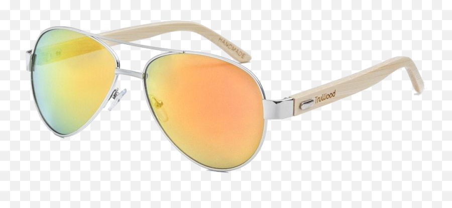 Download Hd Bamboo Aviator Sunglasses - Sunglasses Gold Fendi Png,Aviator Sunglasses Transparent Background