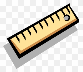 Vector Illustration Of Ruler Or Line Gauge Straight - Cartoon png