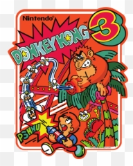 Donkey Kong 3 - Super Mario Wiki the encyclopedia Arcade Art png
