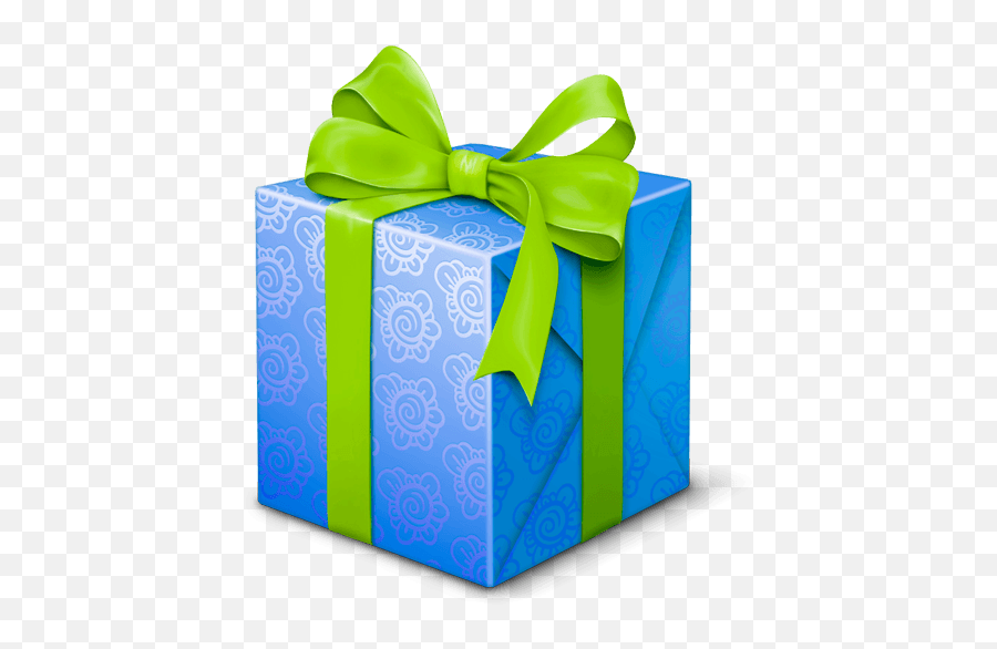 Bluebox - Gift Blue And Green Png,>> In Blue Box On Icon