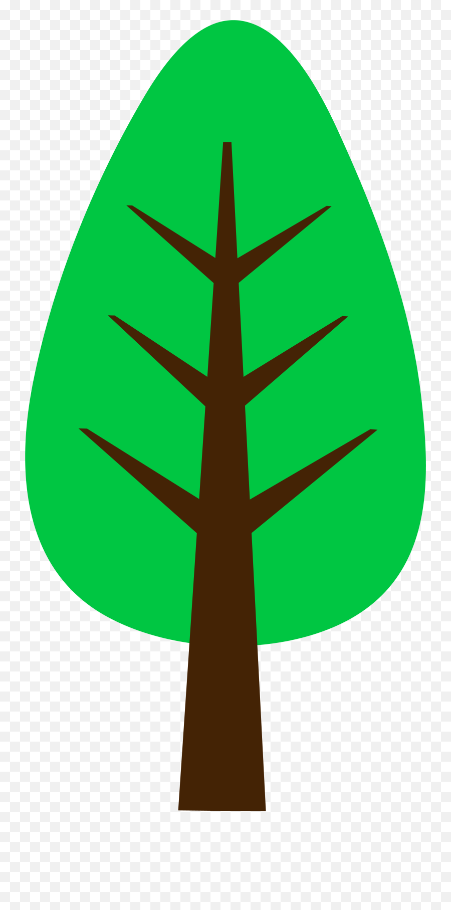 Cute Simple Green Tree - Free Clip Art Cartoon Drawings Of Trees Png,Cute Logo