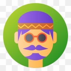 Free Icon Hippie - Happy png