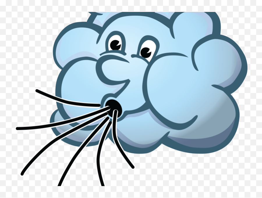 Download Fetching Cloud Blowing Wind Clip Art - Png Download Cloud Blowing Png,Wind Blowing Icon