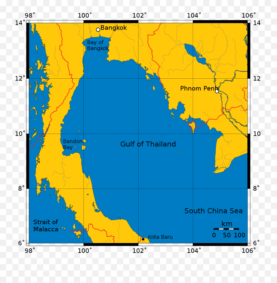 Gulf Of Thailand - Wikipedia Golfe De Thailande Png,Jrv Icon